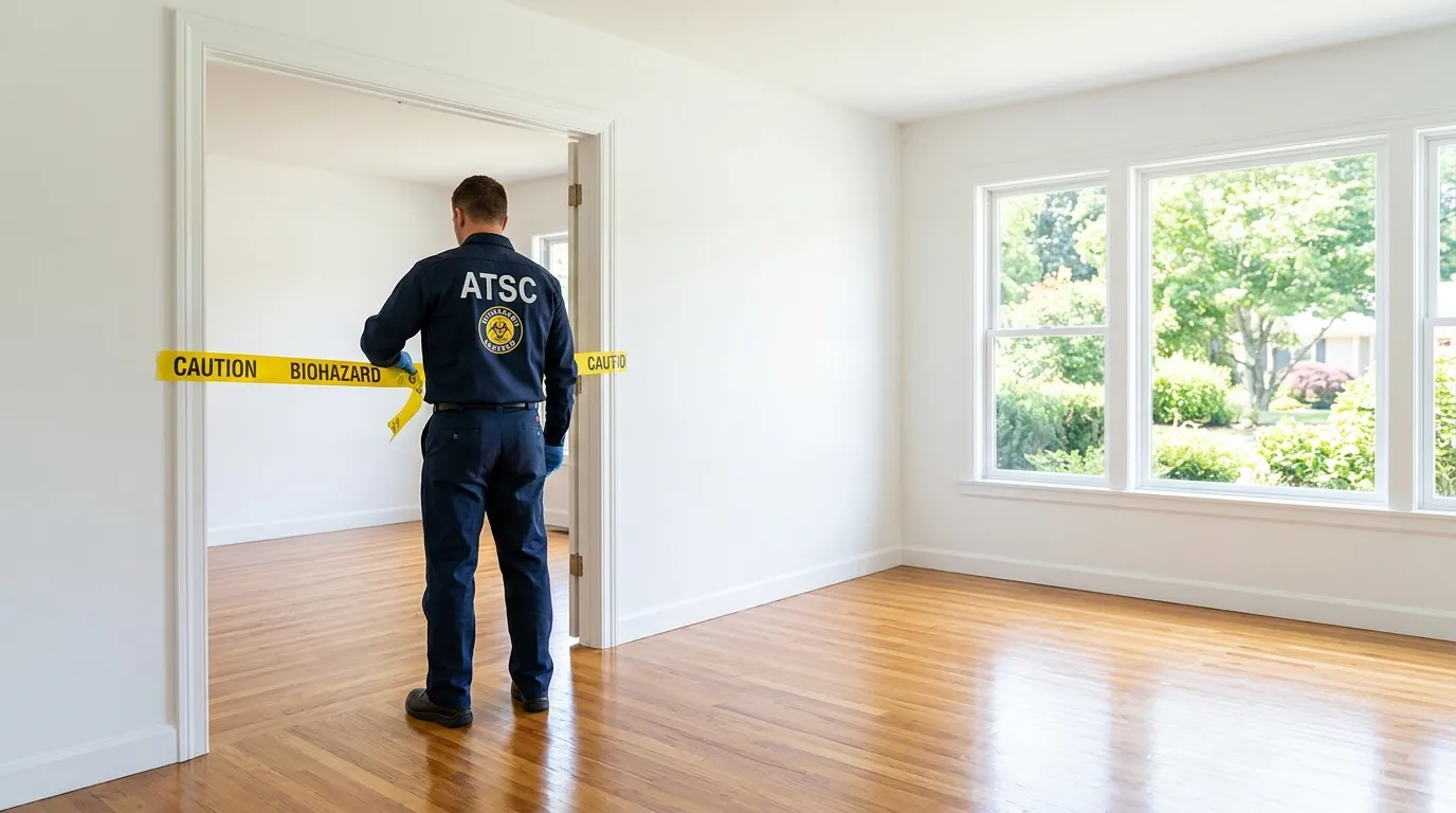 Certified biohazard cleanup crew performing Crime Scene Cleanup in Dunwoody