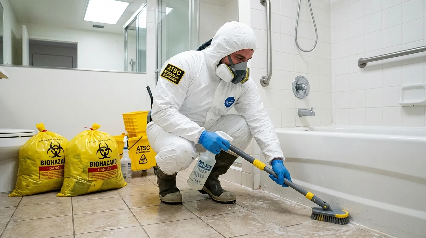 Decontamination equipment deployed for Blood Cleanup in Dunwoody